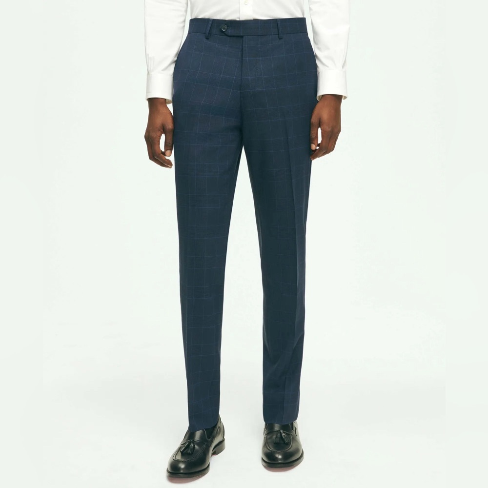 NWOT Brooks Brothers Explorer Collection Slim Fit Wool Checked Suit Pants